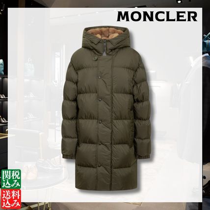 カーキ MONCLER(モンクレール) ダウンジャケット(メンズ) - 海外通販の