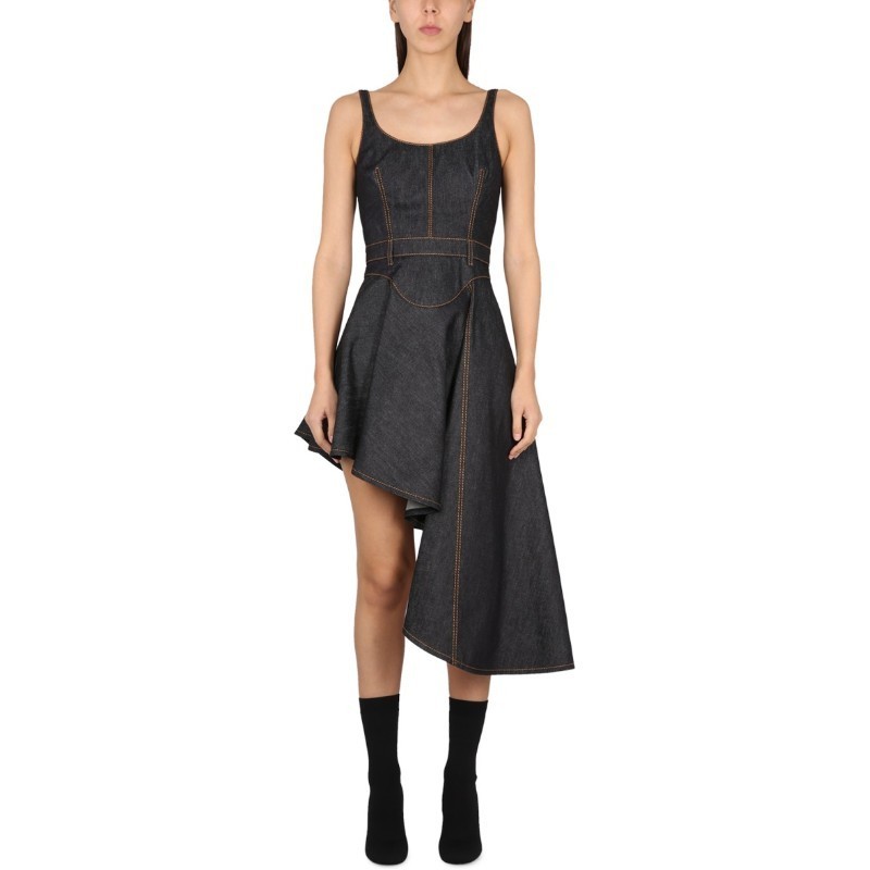 ワンピース alexander mcqueen SS23 DENIM DRESS (744959_QMACD4158)