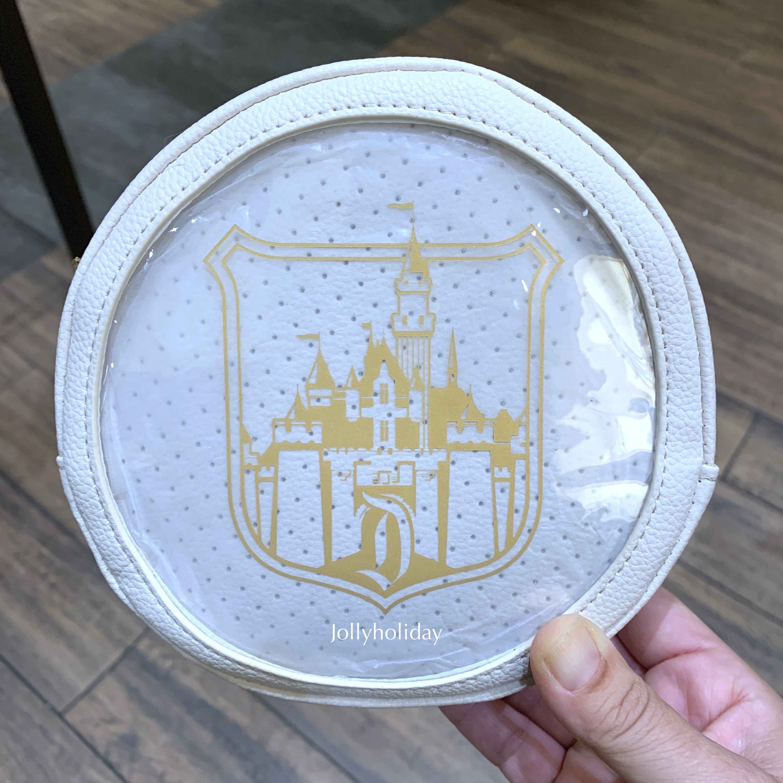 ☆US Disney Parks☆ピントレーディング用ポーチ 白 org.jpg