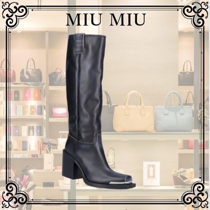 MiuMiu(ミュウミュウ) ロングブーツ(レディース) - 海外通販のBUYMA