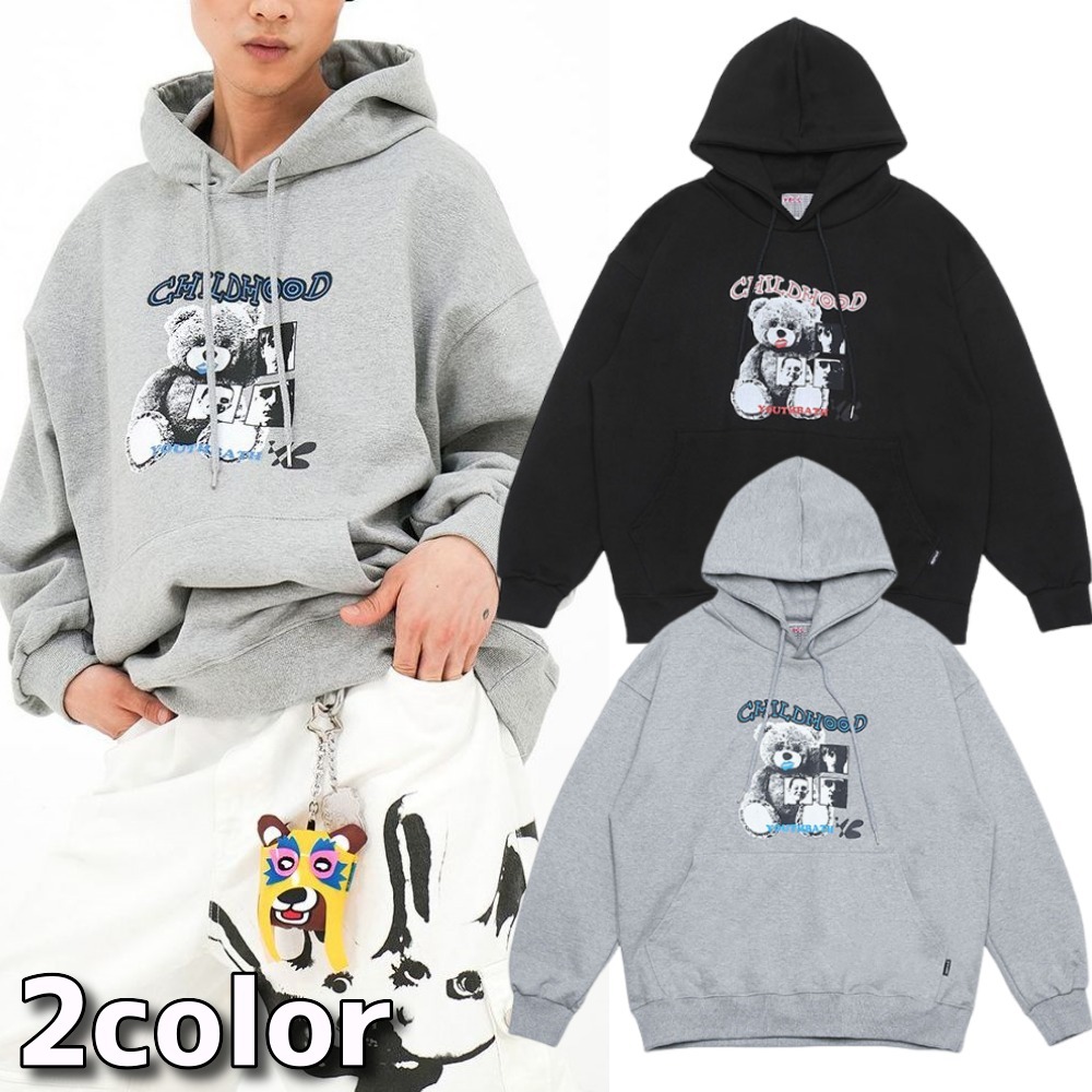 YOUTHBATH★韓国★男女兼用★人気★YBベアーフード 2色