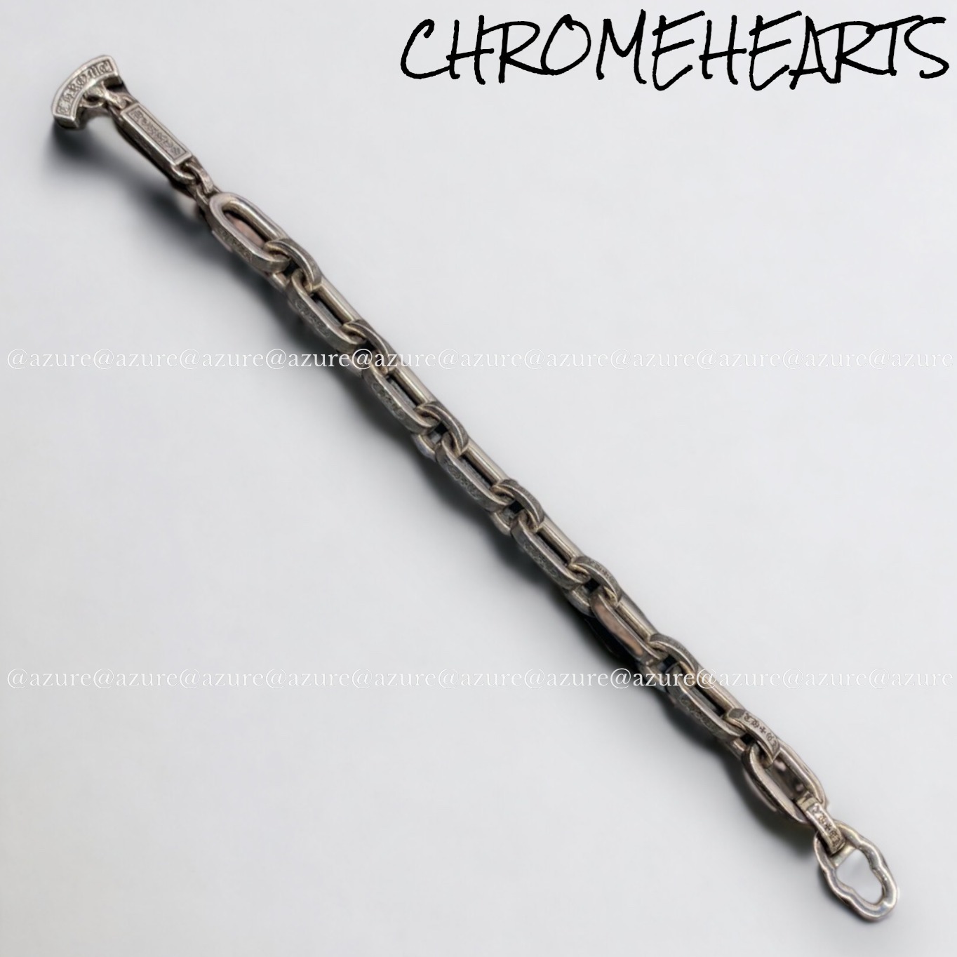 直営インボイス無修正♪CH◆PAPER CHAIN♪ブレスレット/7inch