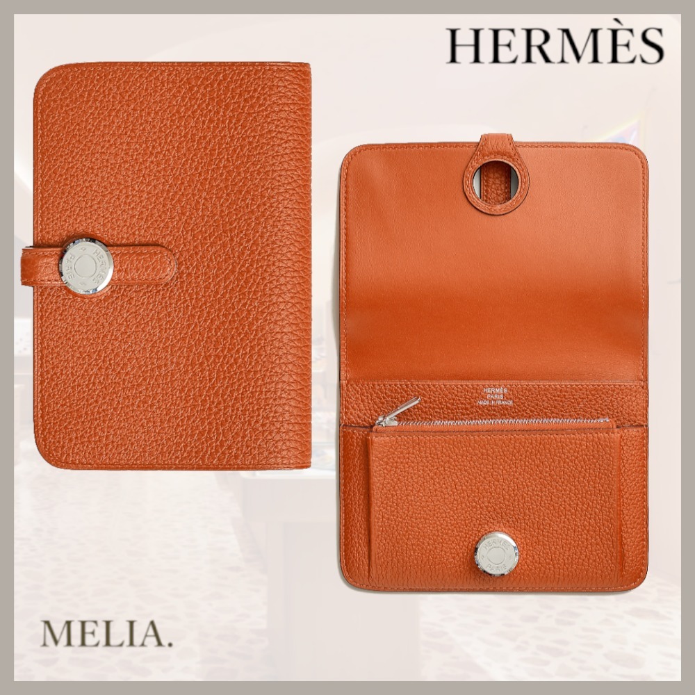 【ギフトやご褒美に♪】HERMESドゴンコンパクトウォレット