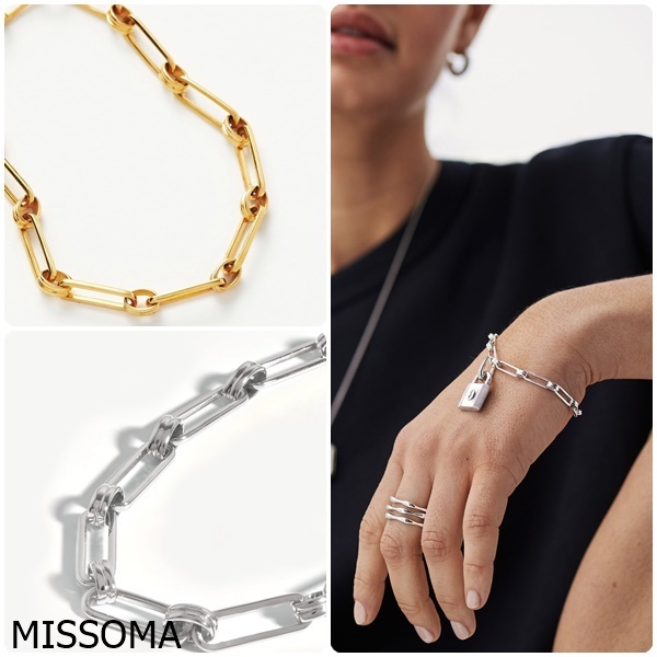 ☆MISSOMA☆ イージスチェーン ロゴ ブレスレット