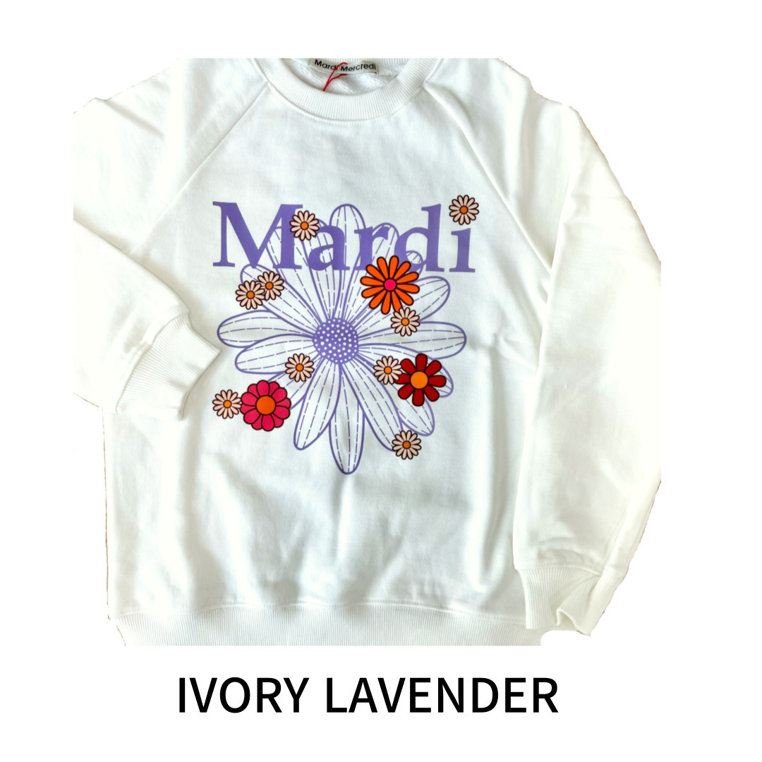 Mardi Mercredi-キッズ マンツーマンTシャツ FLOWER BLOSSOM Mardi Mercredi-キッズ Tシャツ 半袖 FLOWER BLOSSOM (Mardi