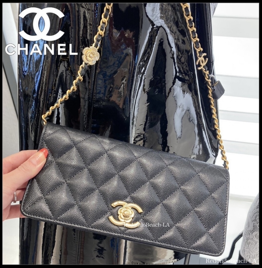 【高級感溢れる】CHANEL★ショルダーバッグ★カメリア＆CCロゴ