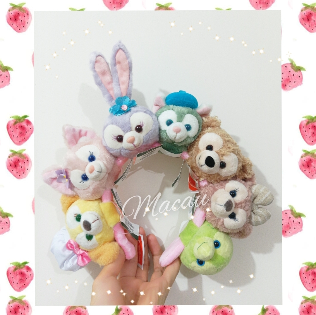 香港ディズニー★ダッフィー&フレンズ カチューシャ＋人形1個 香港ディズニー カチューシャ ダッフィー＆フレンズ