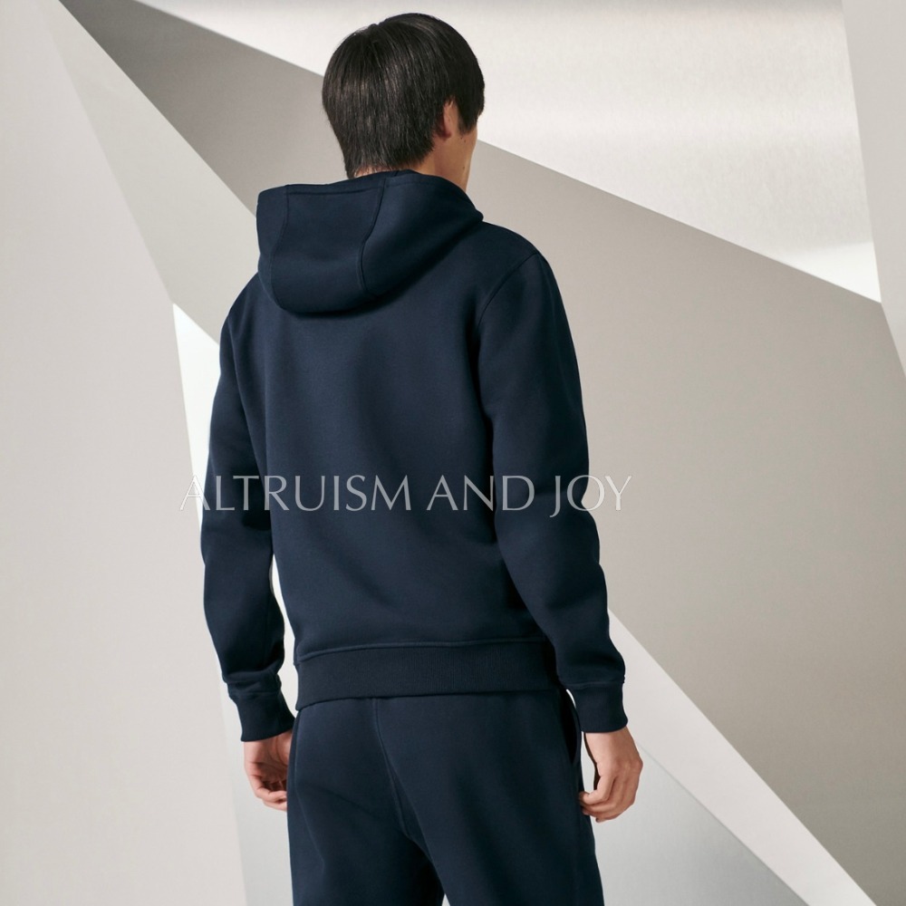【定番★旬なアイテム♪】HERMES フード付きジョギングパーカー 定番☆旬なアイテム♪】HERMES フード付きジョギングパーカー