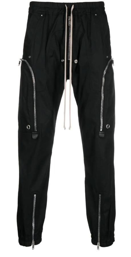 RICK OWENS Zip-pockets tapered-leg trousers パンツ (RICK
