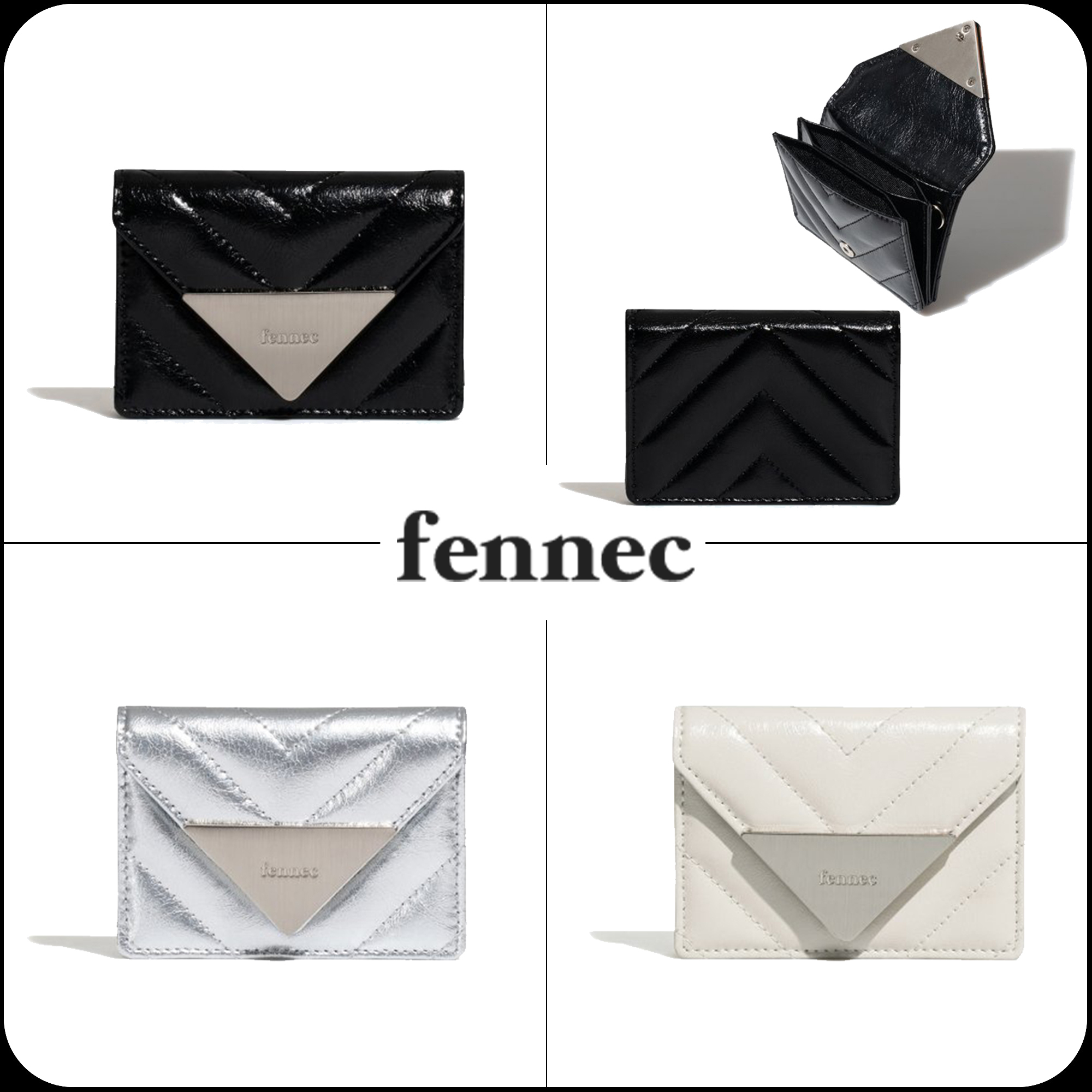 [FENNEC]★CRINKLE TRIANGLE QUILTING POCKET D