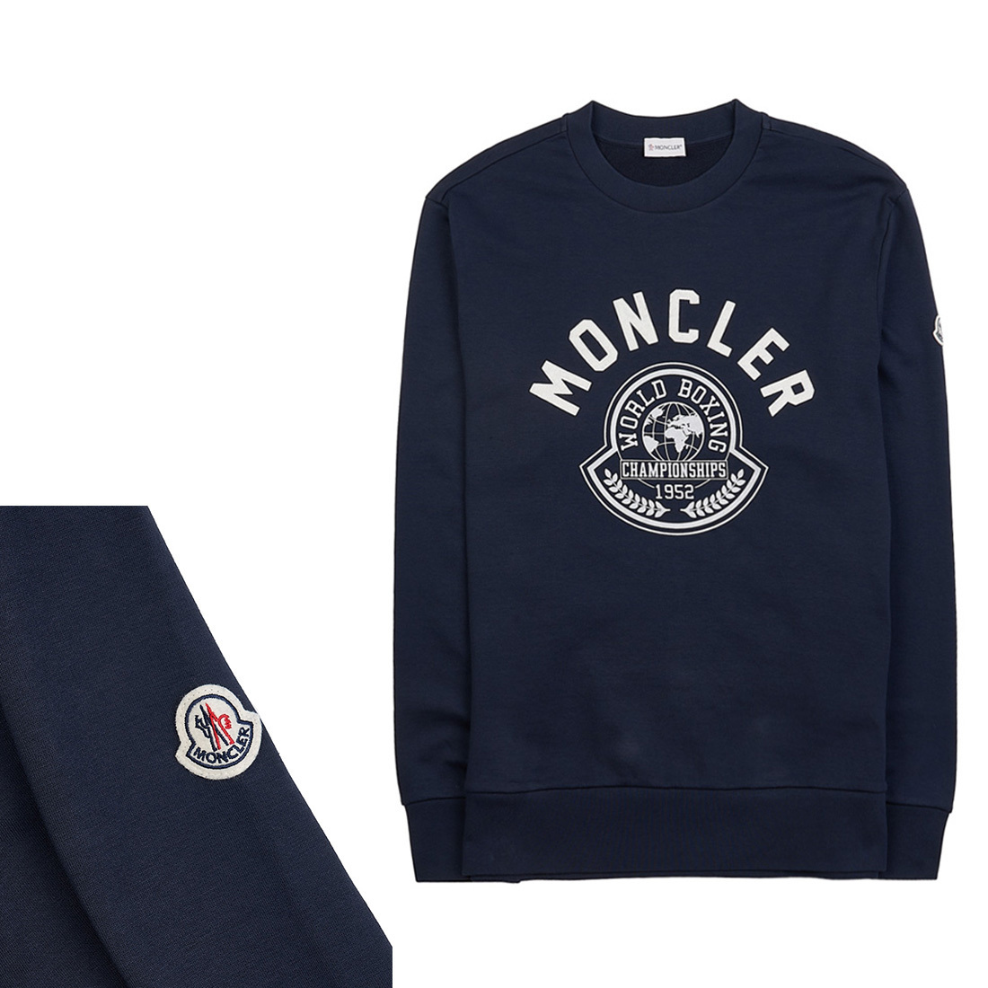 関税負担なし☆MONCLER プリントモチーフ スウェットシャツ