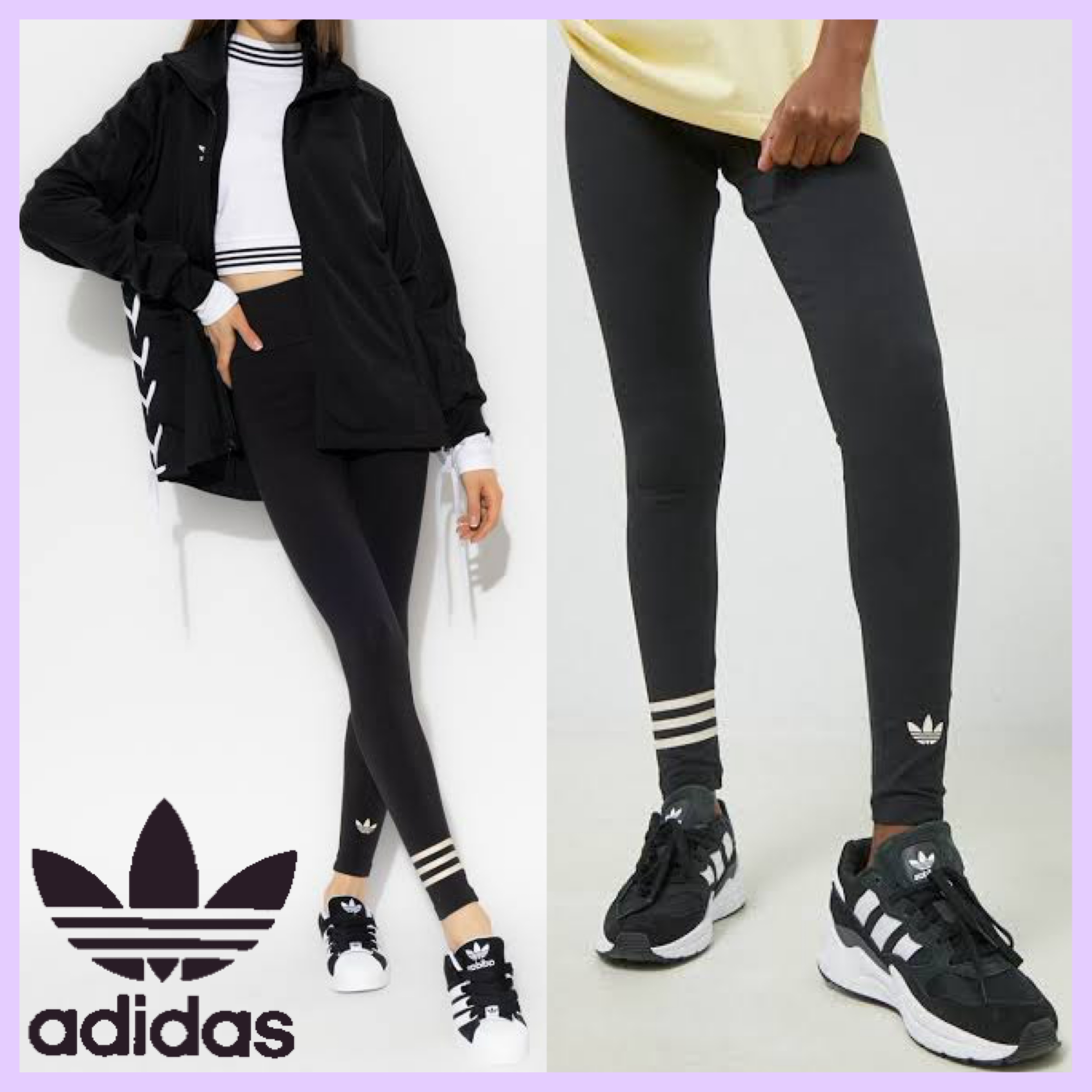 関税/送料込★adidas★3ストライプ レギンス adidas - セール！！新品☆adidas Originals 3 ストライプ