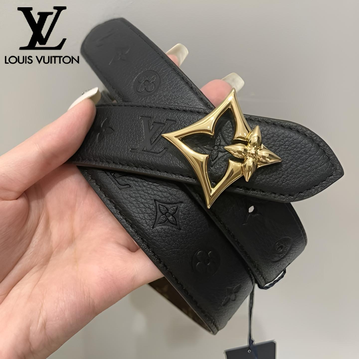 Louis Vuitton】リバーシブル フラワーグラム ベルト 30mm