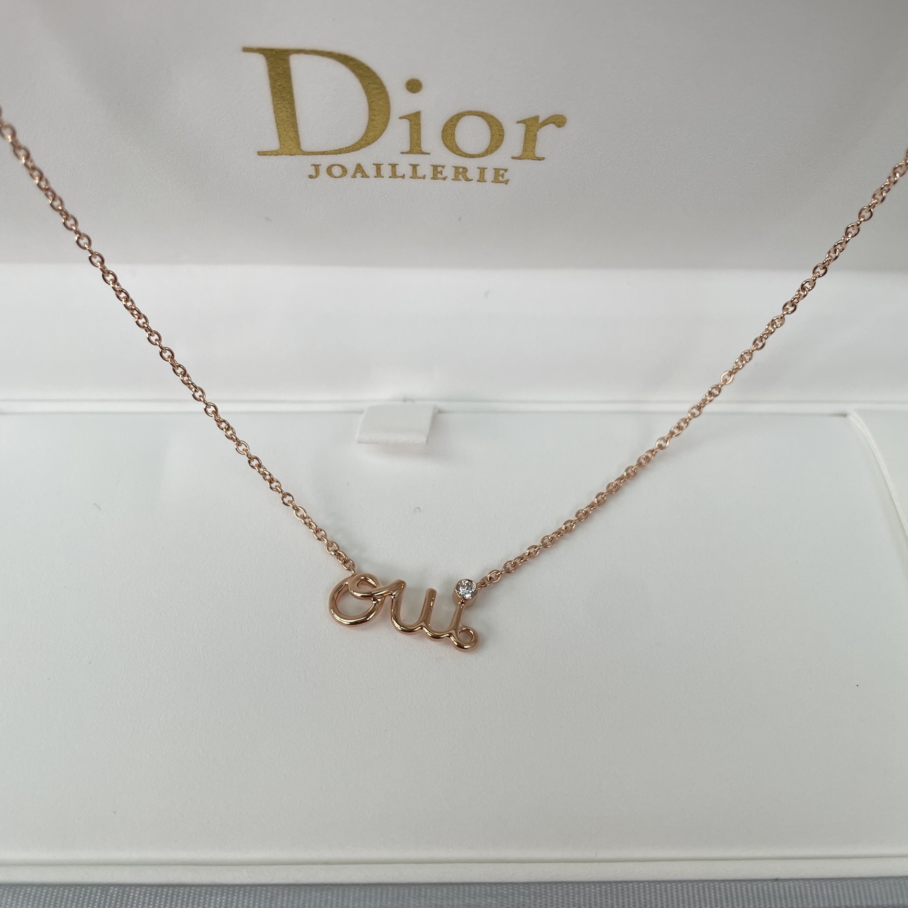 1点限り◆SALE大特価◆Dior◆18金ouiネックレス◆早い者勝ち