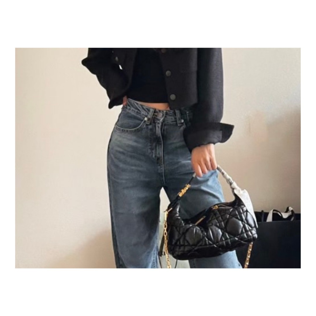 Medium DiorTravel Nomad Pouch Blue Dior Oblique Jacquard | DIOR