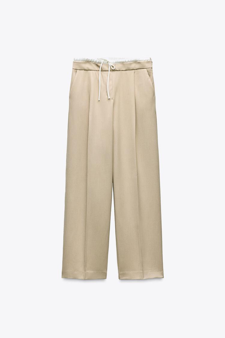ZARA】コントラスト ボクサー パンツ | 1608/225 (ZARA/パンツ