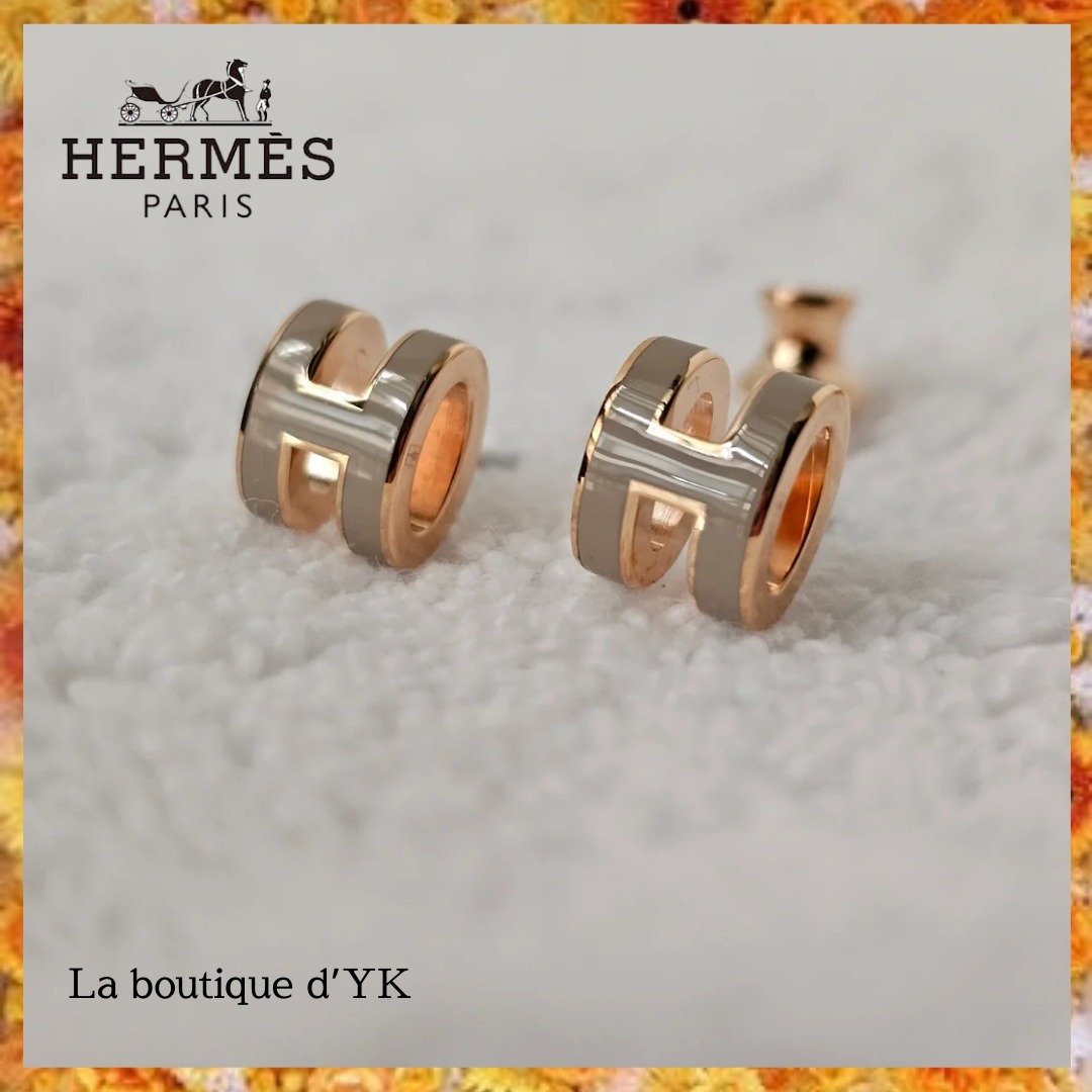 ☆お気に入りの一つを♪【HERMES】ミニ ポップ H ピアス☆