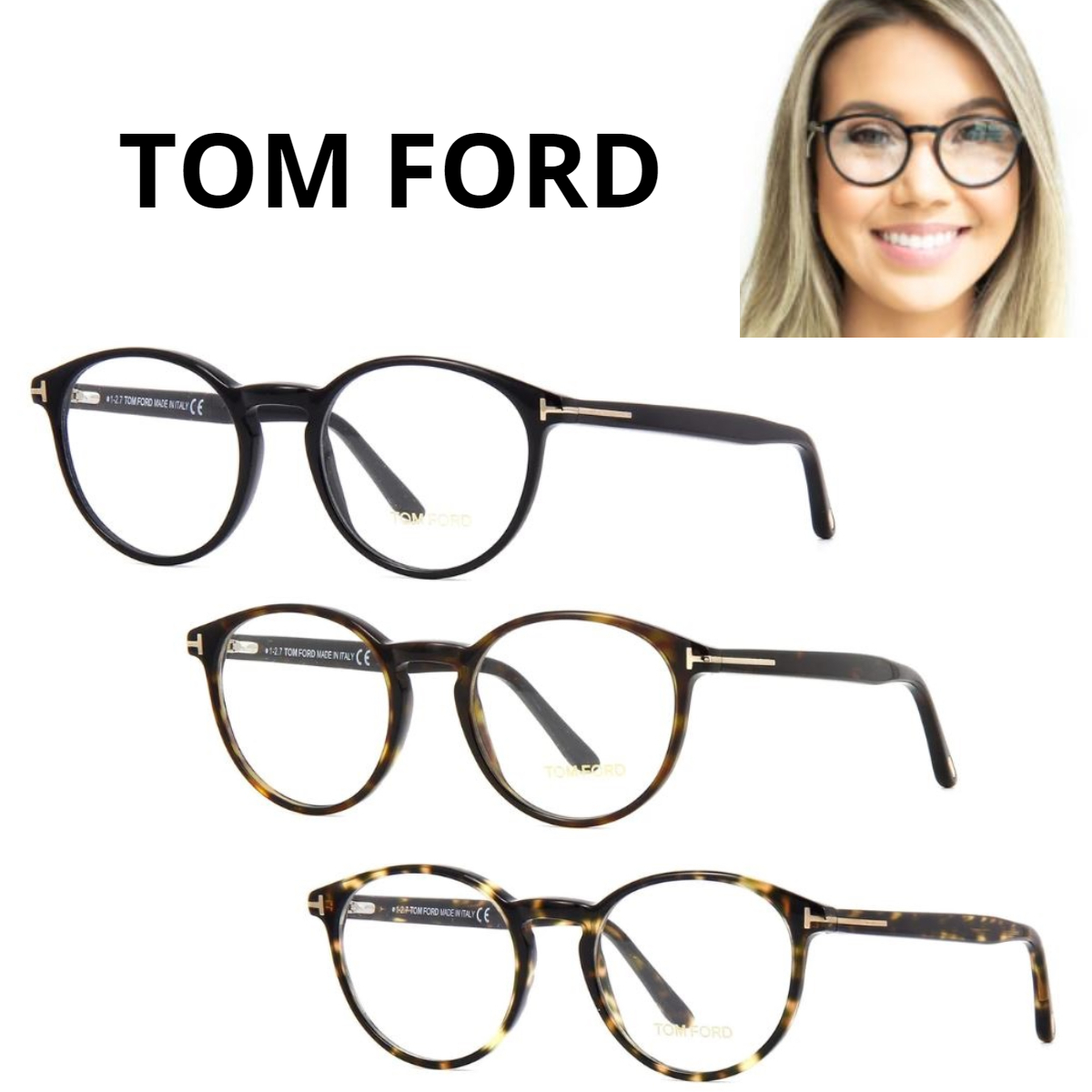関税・送料込み＊TOM FORD＊TF5524 ラウンド メガネ