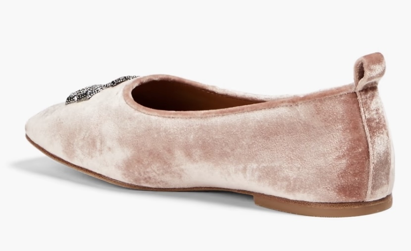 【TORY BURCH】Eleanor ベルベット バレリーナシューズ TORY BURCH【関税込み】Eleanor ベルベット バレリーナシューズ