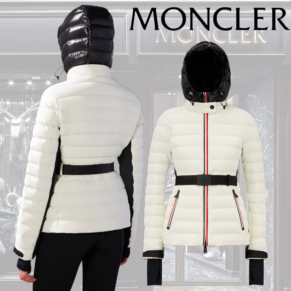 【MONCLER】Brucheショートダウンジャケット ナイロン ロゴ