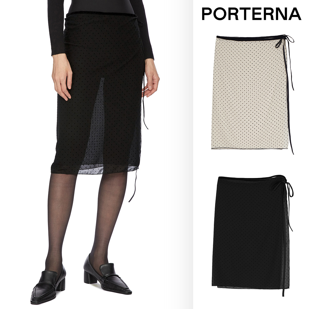 【PORTERNA】Merc mid-length skirt
