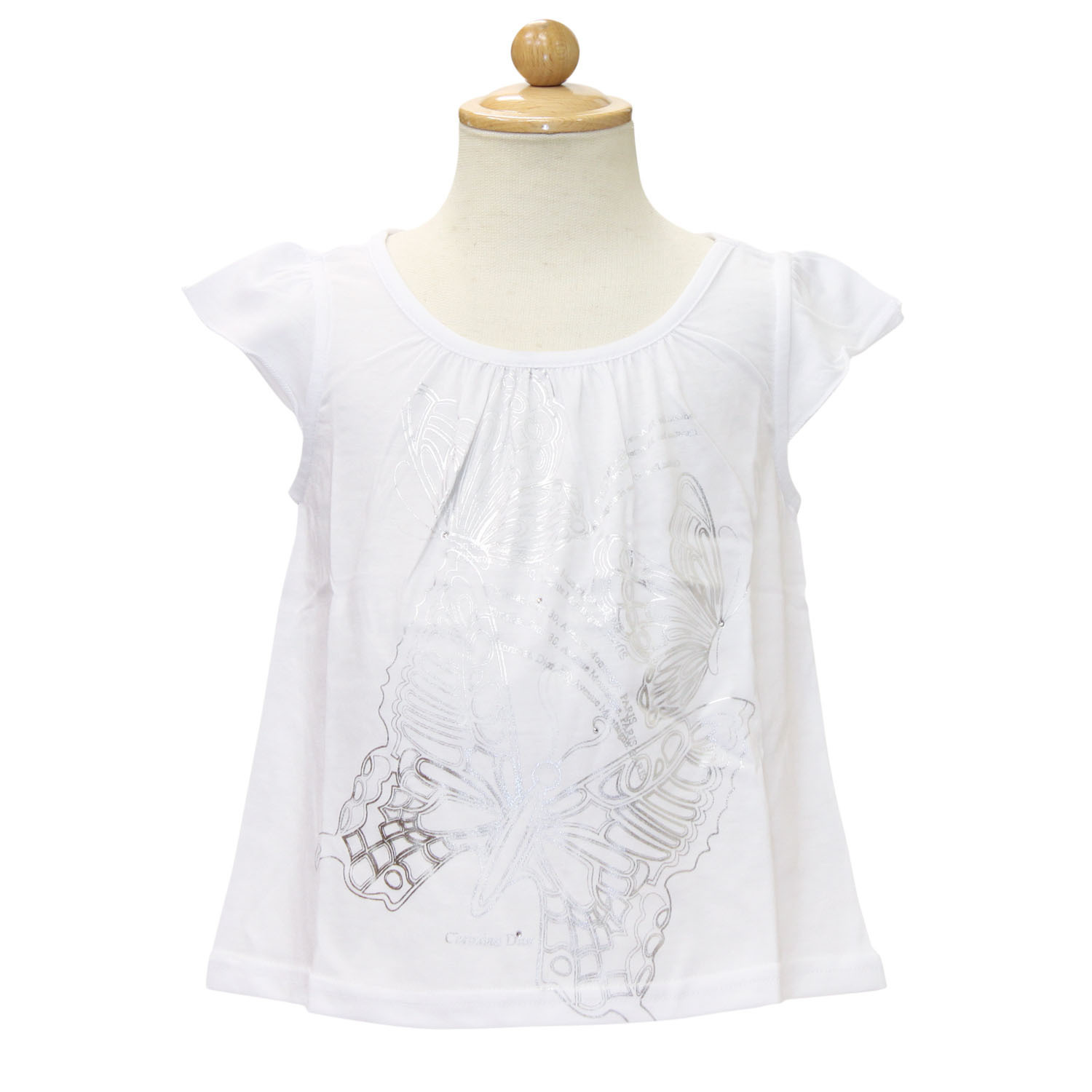 BABY DIOR ベビー ディオール パフスリーブTシャツ[CD-0158WHT]