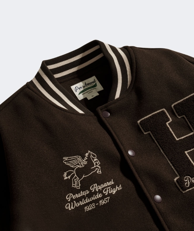 【PERSTEP】23FW★ Flying Horse Varsity Jacket PERSTEP】23FW☆ Flying Horse Varsity Jacket
