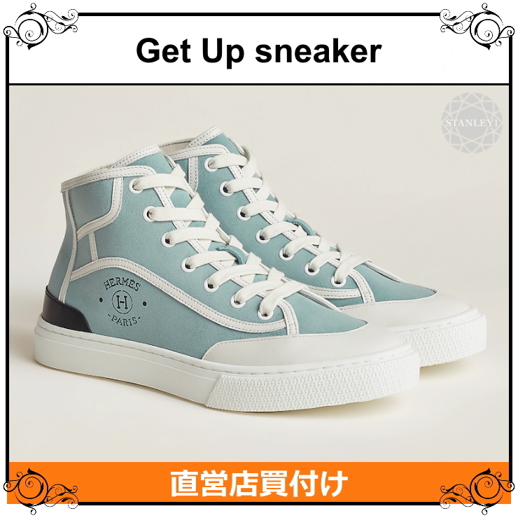 【HERMES】Get Up ハイトップスニーカー★スエード カーフスキン