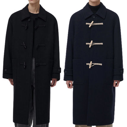 MUSINSA STANDARD Duffle Wool Street Style Plain Long Oversized Duffle Coats