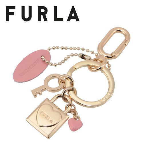 ☆FURLA☆ LOVELY Key Heart Padlock キーリング BEGONIAS♪