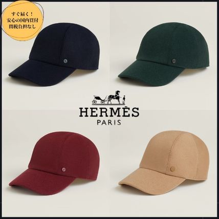 HERMES Caps Unisex Street Style Caps