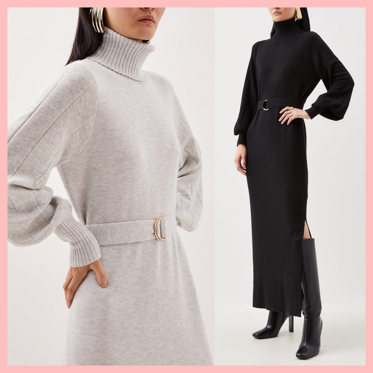 日本未入荷★Karen Millen ウールマキシワンピース
