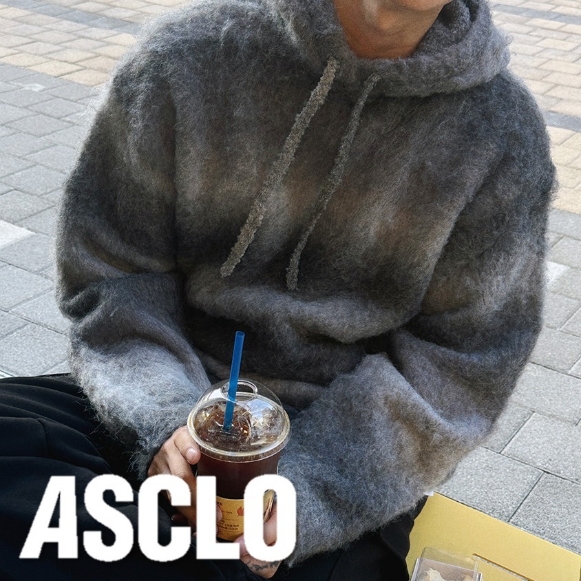 パーカー・フーディ ASCLO Palette Gradation Hood Knit (3color)