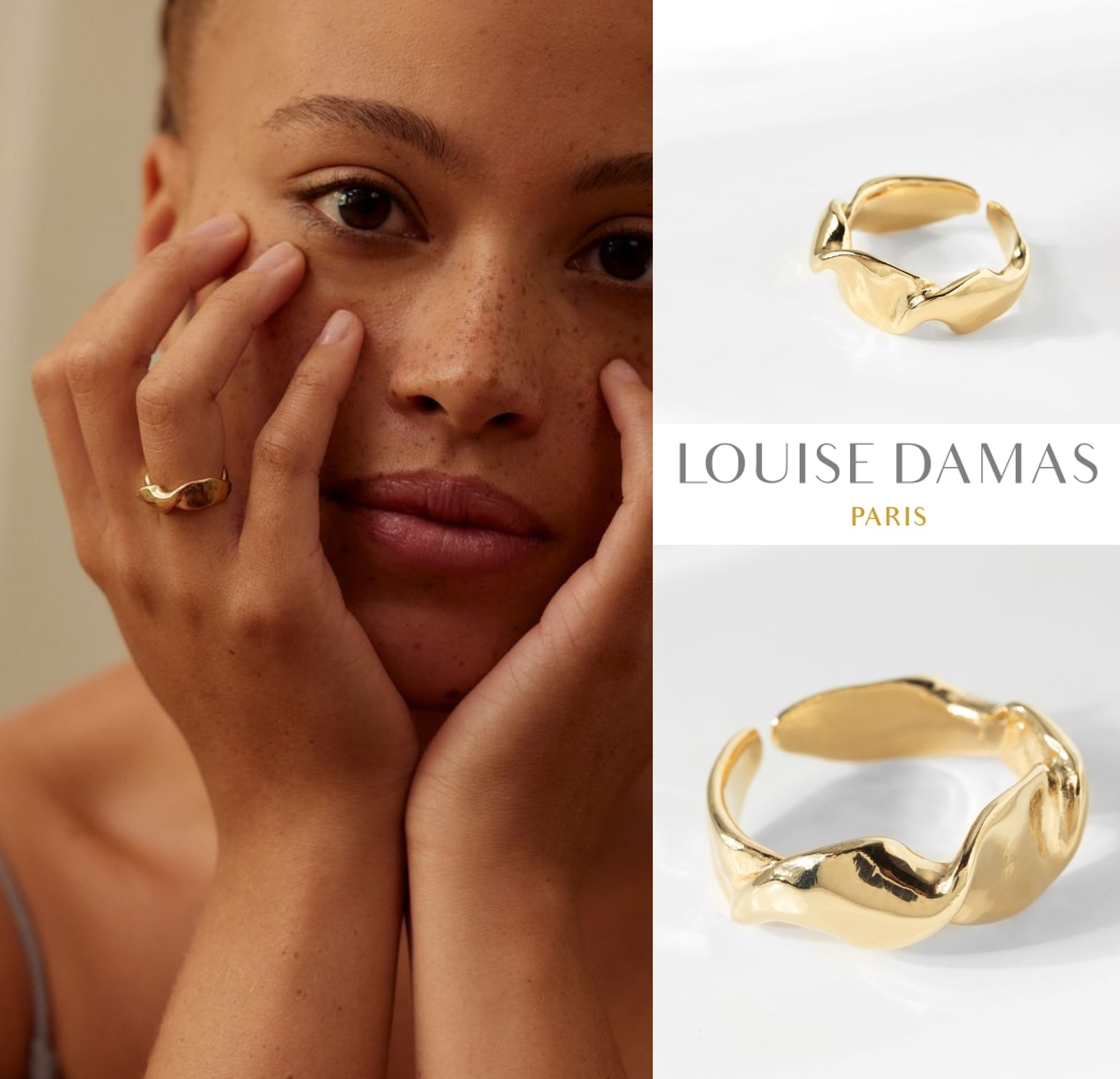 ★パリ発 Louise Damas★ VENUS リング ツイスト 指輪 ゴールド
