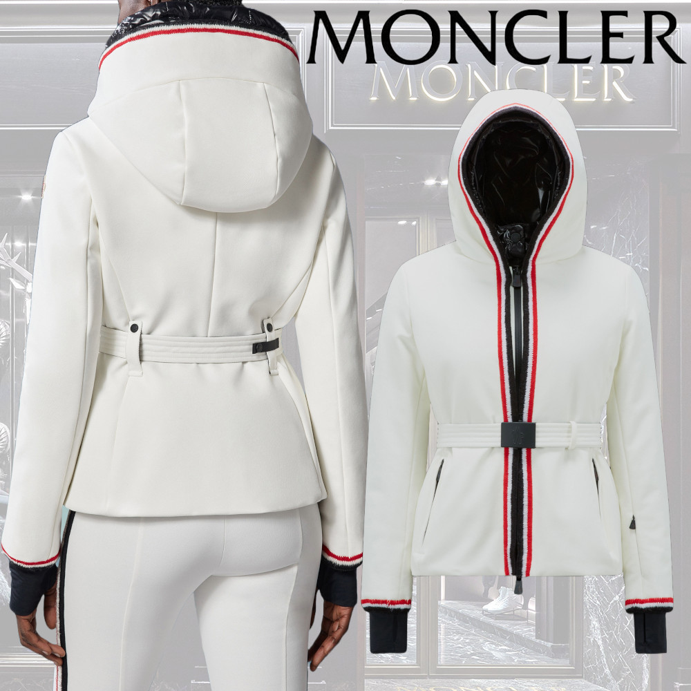 【MONCLER】Jockeysスキージャケット 撥水 ロゴ ダウン フード