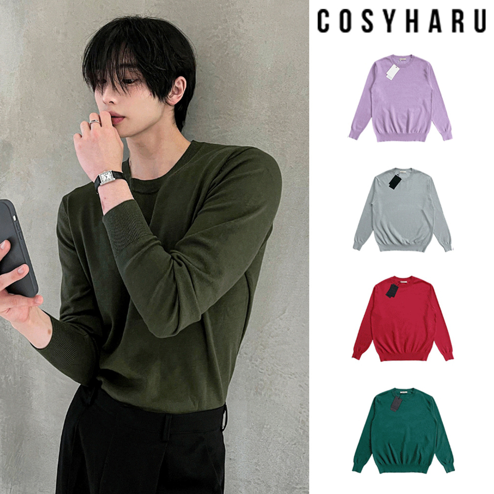 【COSYHARU】Signature Cash Round Knit