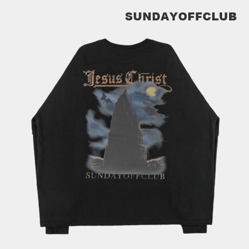 ☆Sundayoffclub☆ Babel Tower Layered Long Sleeve T-Shirt