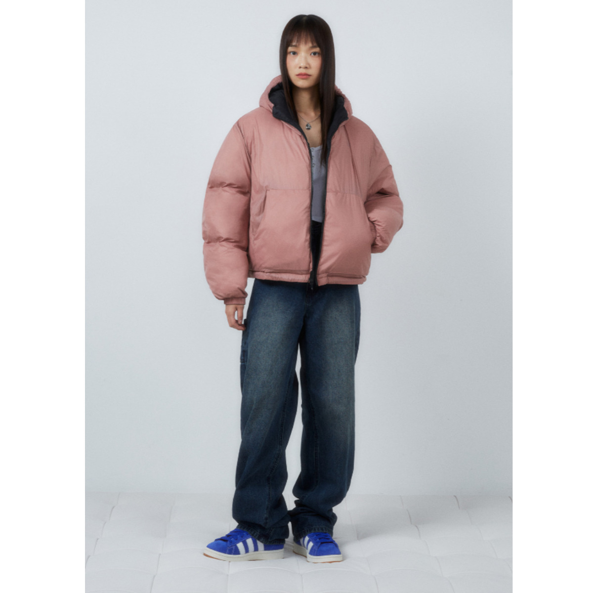 ダウンジャケット・コート [CODEGRAPHY] W WAVE LOGO REVERSIBLE HOOD PADDING CODEGRAPHY] W WAVE LOGO REVERSIBLE HOOD PADDING (codegraphy