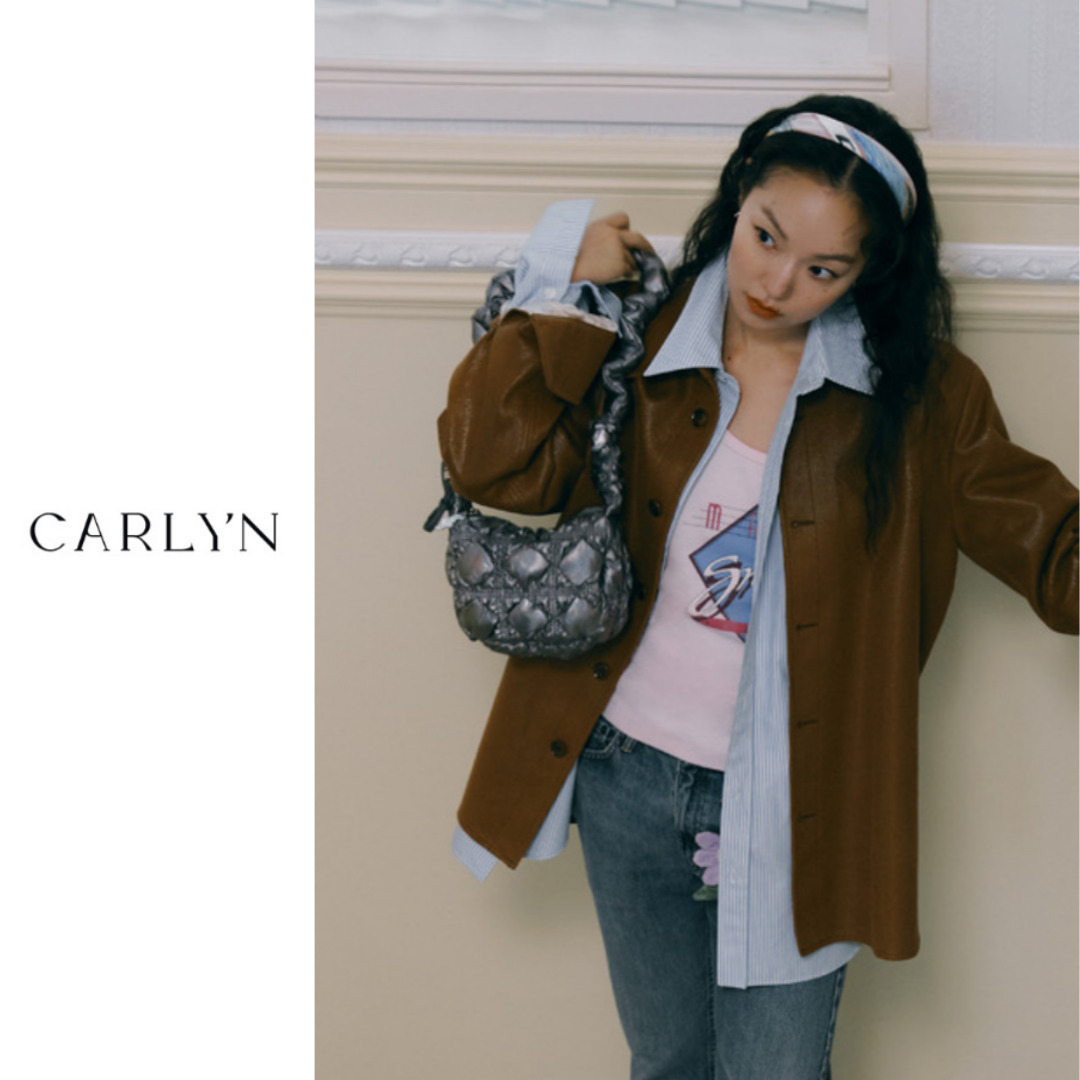 《韓国 CARLYN》送料込 POING GLOW 4色 新色キルティング バッグ