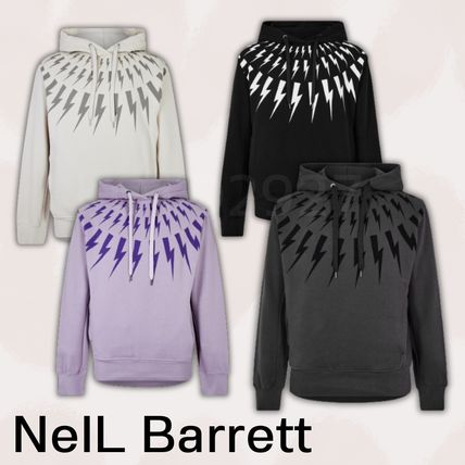 NeIL Barrett Hoodies Unisex Long Sleeves Cotton Logo Designers Hoodies