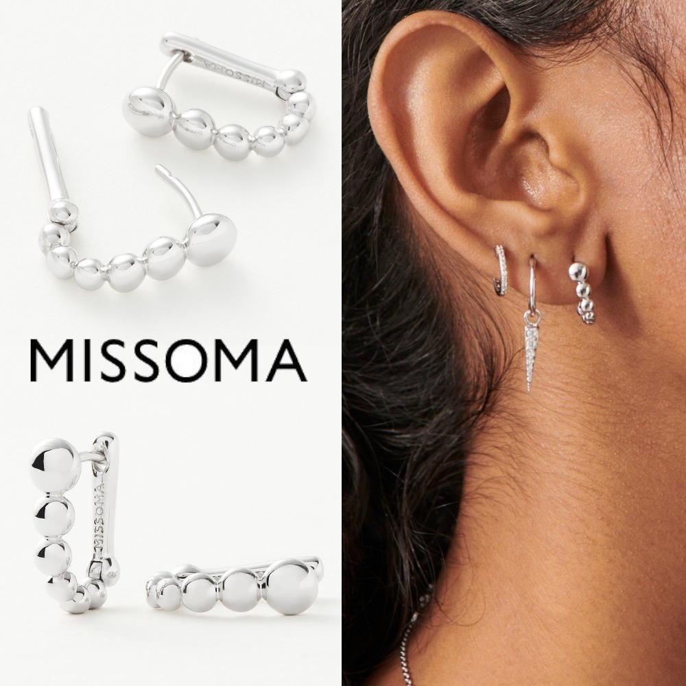 【MISSOMA】多関節 ビーズ 卵形 シルバー ハギーズ 関税込