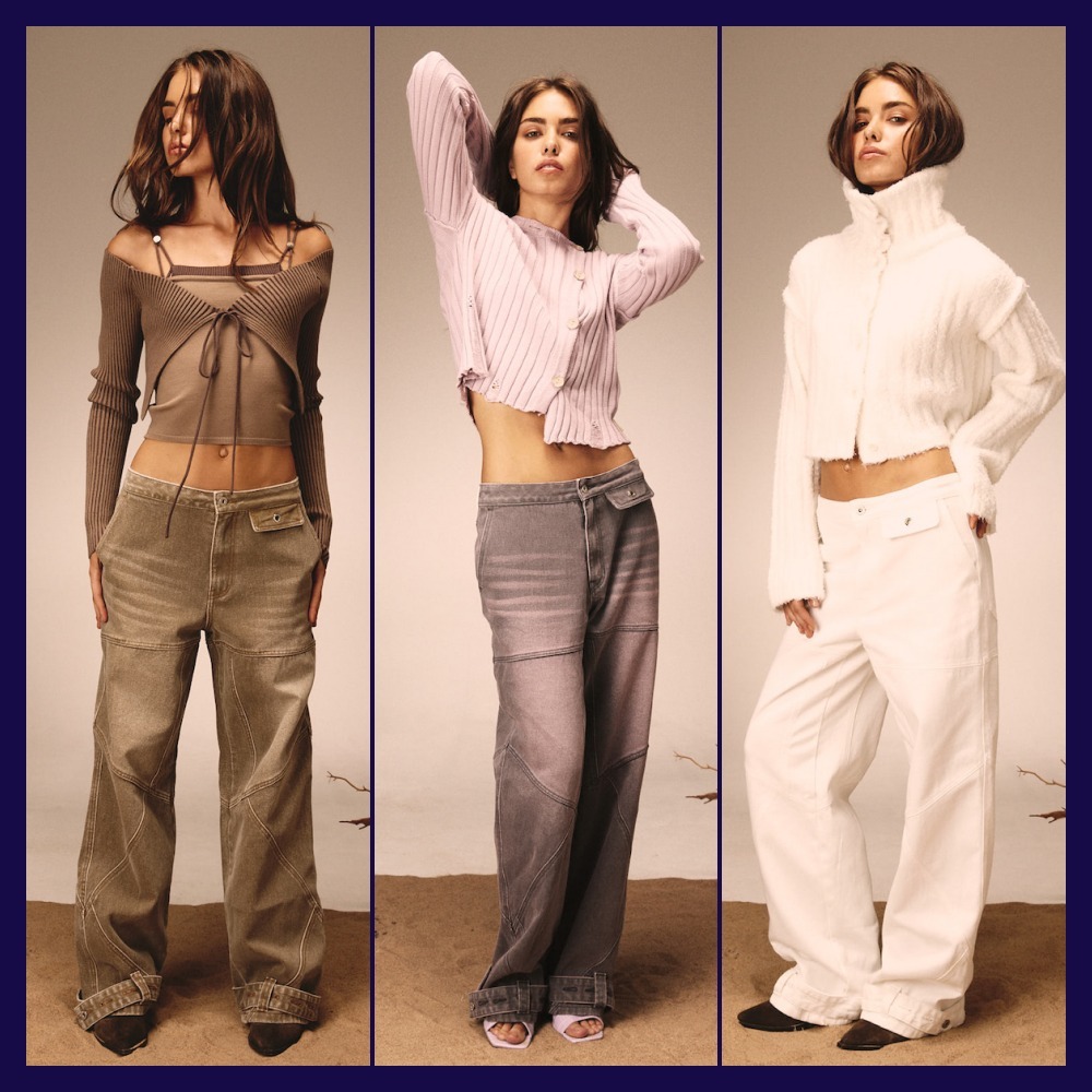 【Glowny】BONES DENIM PANTS