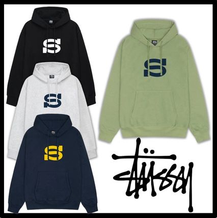 STUSSY Hoodies Unisex Street Style Logo Skater Style Hoodies