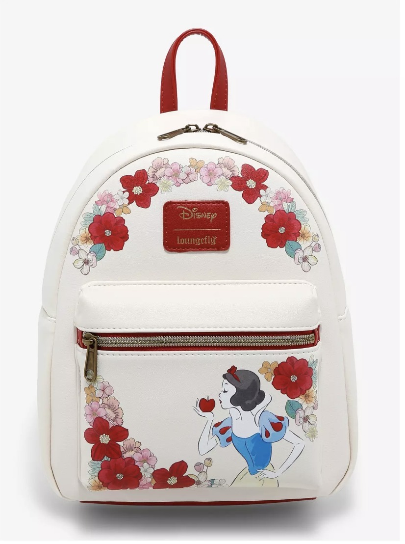 ☆Disney限定Loungefly Snow White白雪姫フローラルミニBackpack