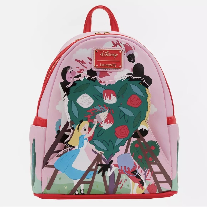 ☆Disney限定Loungefly 不思議の国のアリスPaintingミニBackpack