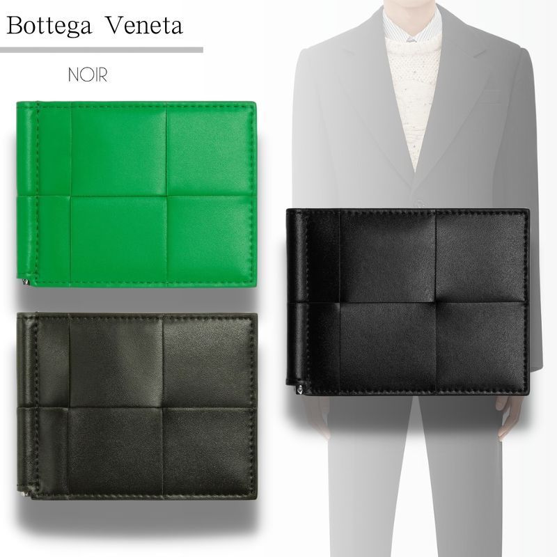 Bottega Veneta カセット マネークリップ付き二つ折りウォレット