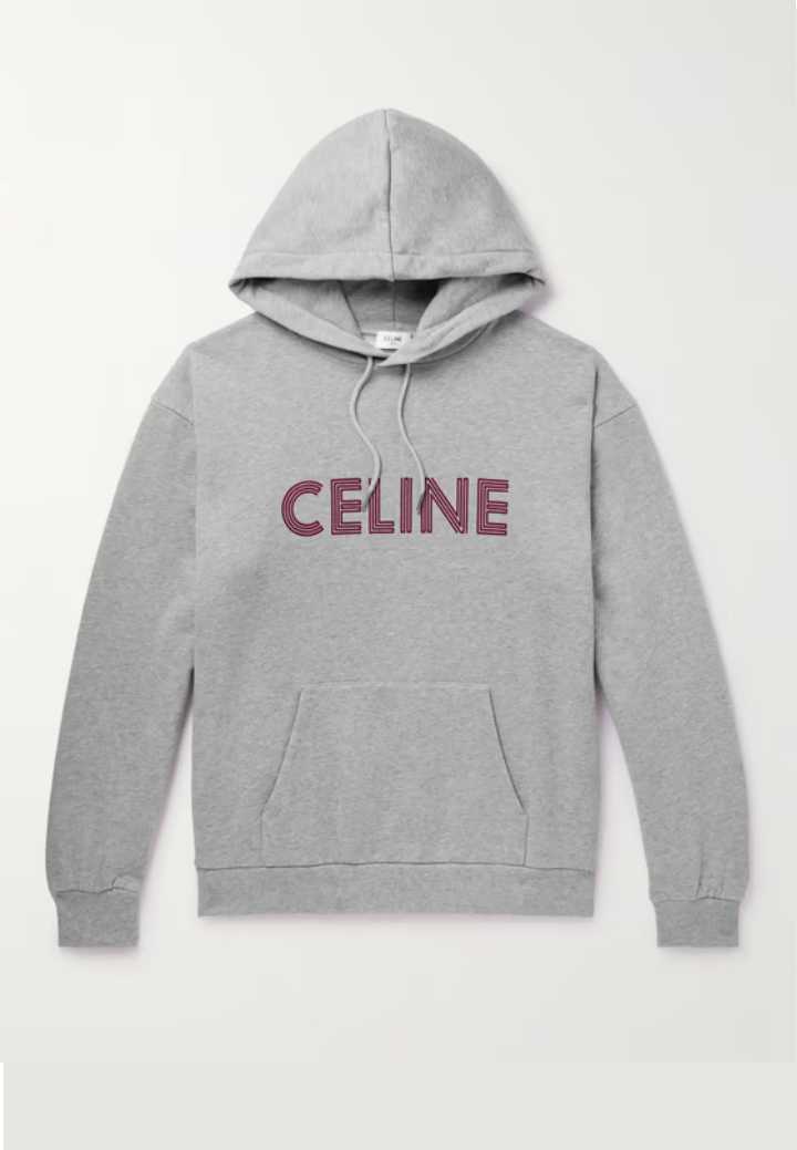 【関税込】CELINE HOMME セリーヌオム◆ロゴ フリース パーカー CELINE MEN MEN | CELINE