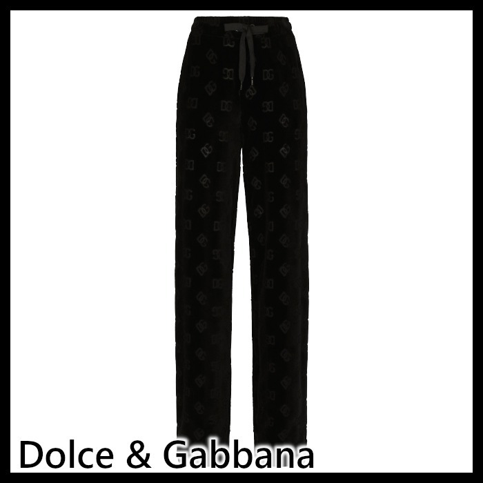 Dolce & Gabbana パンツ フロックジャージー オールオーバーロゴ