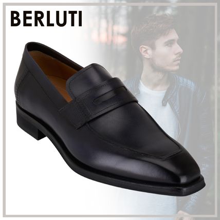 Berluti Loafers & Slip-ons Plain Toe Loafers Plain Leather Bridal Logo