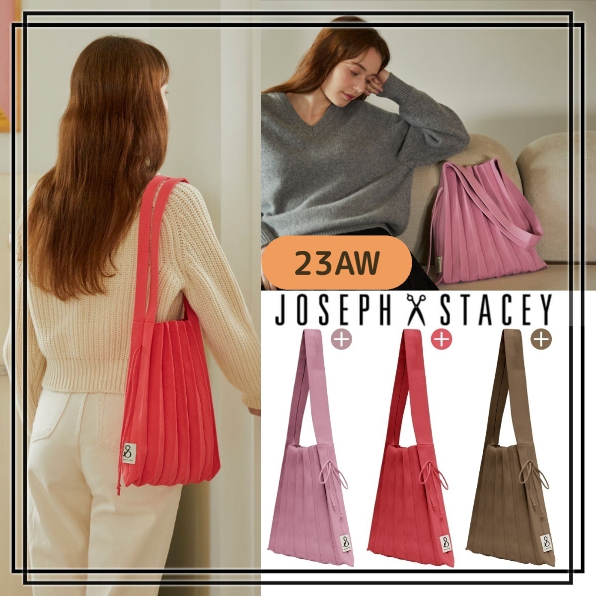 【JOSEPH&STACEY】★23-24AW★ Lucky Pleats Knit M 新色 韓国発